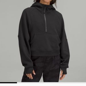 Lululemon Scuba Oversized Half-Zip Hoodie in Black
